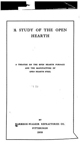 Cover for A study of the open hearth