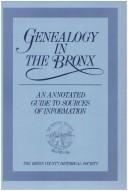 Cover for Genealogy in the Bronx