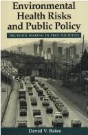 Cover for Environmental health risks and public policy