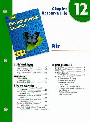 Cover for Holt Environmental Science Chapter 12 Resource File