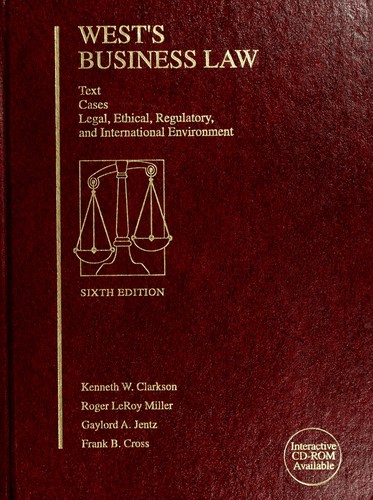 Cover for West's Business Law