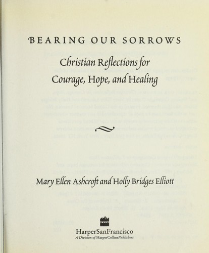 Cover for Bearing Our Sorrows