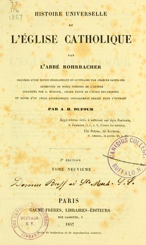 Cover for Histoire universelle de l'Église Catholique