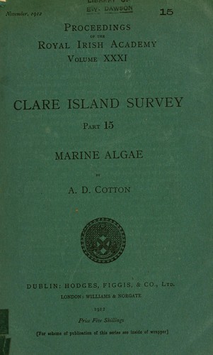 Cover for Marine algae