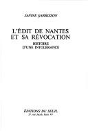 Cover for L' edit de Nantes et sa revocation