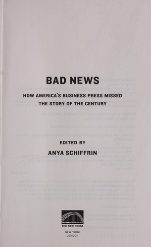 Cover for Bad news