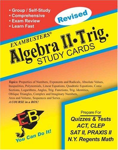 Cover for Ace's Algebra 2-Trig. Exambusters Study Cards
