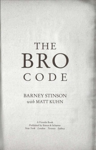 Cover for The Bro code
