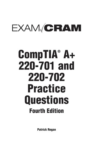 Cover for CompTIA A+ 220-701 and 220-702 practice questions