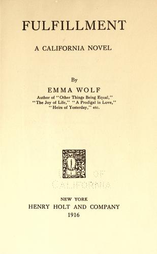 Cover for Fulfillment