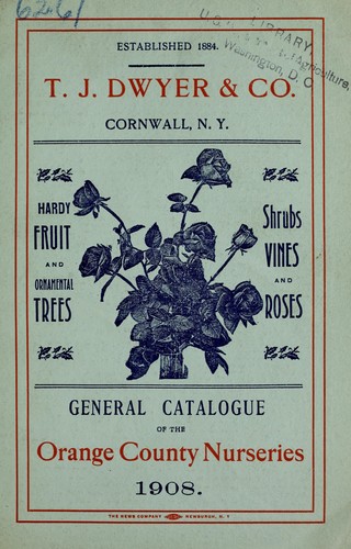 Cover for General catalogue of the Orange County Nurseries