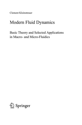 Cover for Modern fluid dynamics