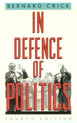 Cover for In defence of politics