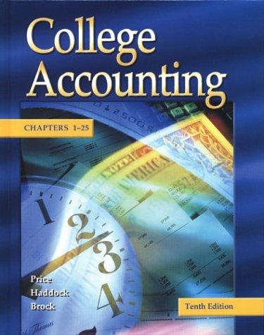 Cover for College Accounting, Chapters 1-25