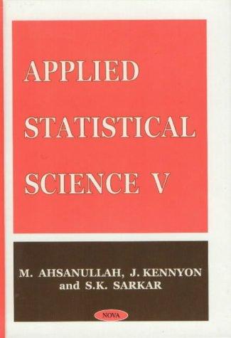 Cover for Applied Statistical Science