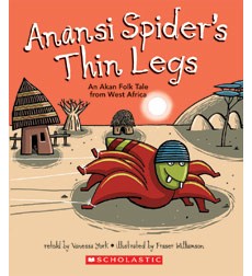 Cover for Anansi Spider's Thin Legs