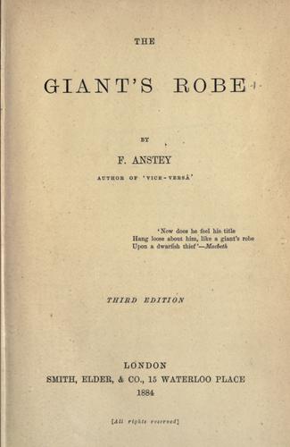 Cover for The giant's robe