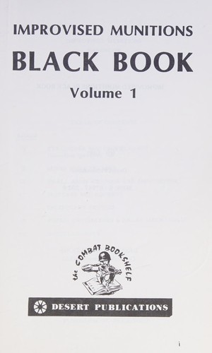 Cover for Improvised munitions black book.