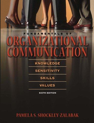 Cover for Fundamentals of Organizational Communication (6th Edition)