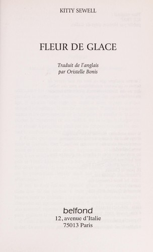 Cover for Fleur de glace