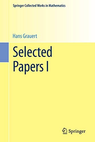 Cover for Selected Papers I