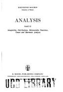 Cover for Analysis: Part Two