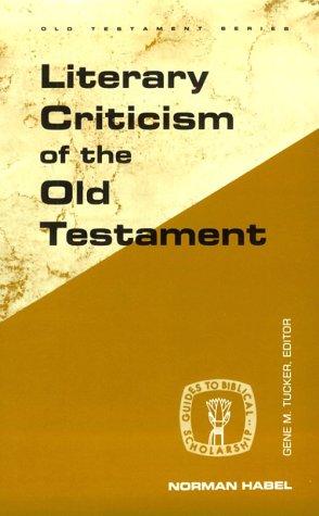 Cover for Literary criticism of the Old Testament
