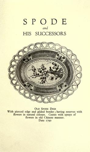 Cover for Spode and his successors