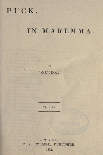 Cover for Ouida illustrated