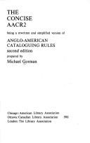 Cover for The concise AACR 2