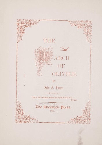 Cover for The march of Olivier