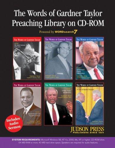 Cover for The Words of Gardner Taylor Preaching Library