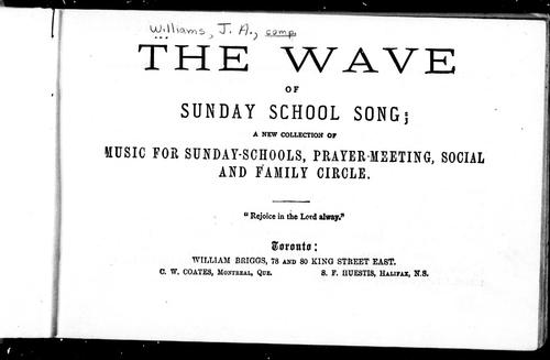 Cover for The wave of Sunday school song