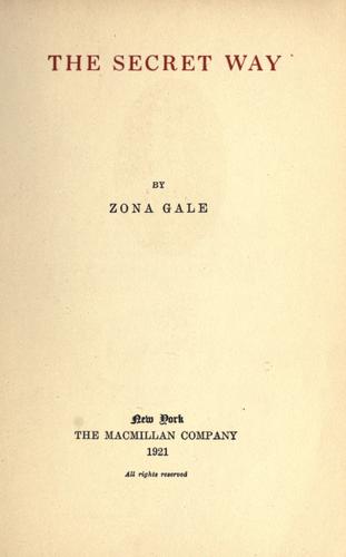 Cover for The secret way