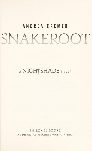 Cover for Snakeroot (Nightshade Series, Book 4)