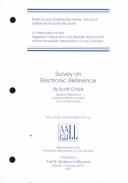 Cover for Survey on electronic reference