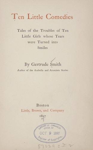 Cover for Ten little comedies