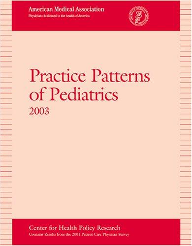 Cover for Practice Patterns of Pediatrics 2003 (Practice Patterns)