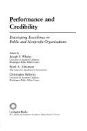 Cover for Performance and credibility