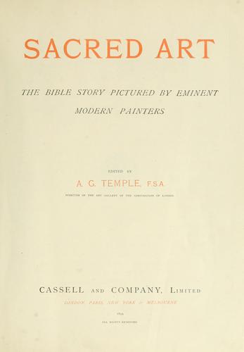 Cover for Sacred art