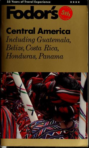Cover for Fodor's Central America