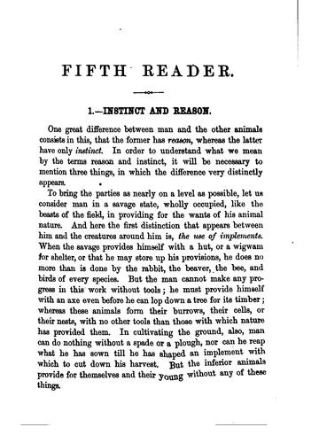 Cover for English Fifth Reader, with Explanations and Notes