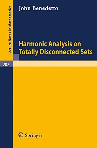 Cover for Harmonic analysis on totally disconnected sets.