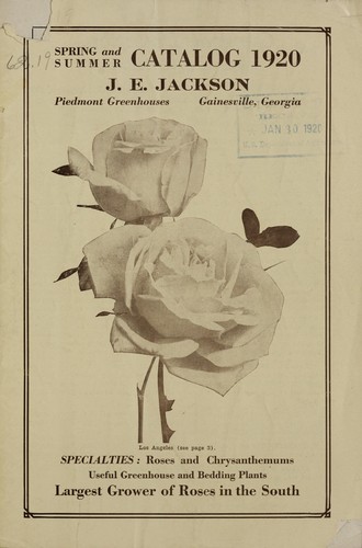 Cover for Spring and summer catalog 1920