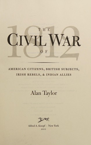 Cover for The civil war of 1812
