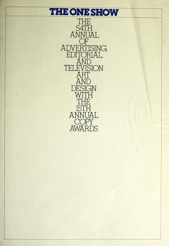 Cover for One Show