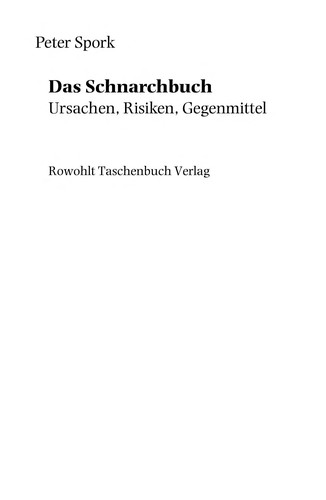 Cover for Das Schnarchbuch