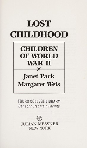 Cover for Lost childhood