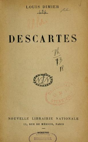 Cover for Descartes