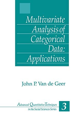 Cover for Multivariate analysis of categorical data